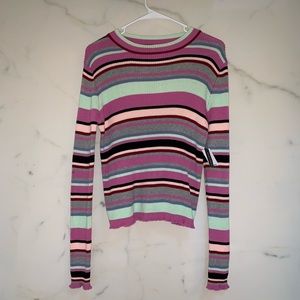 New B.P. Colorful Long Sleeve Sweater-Shirt